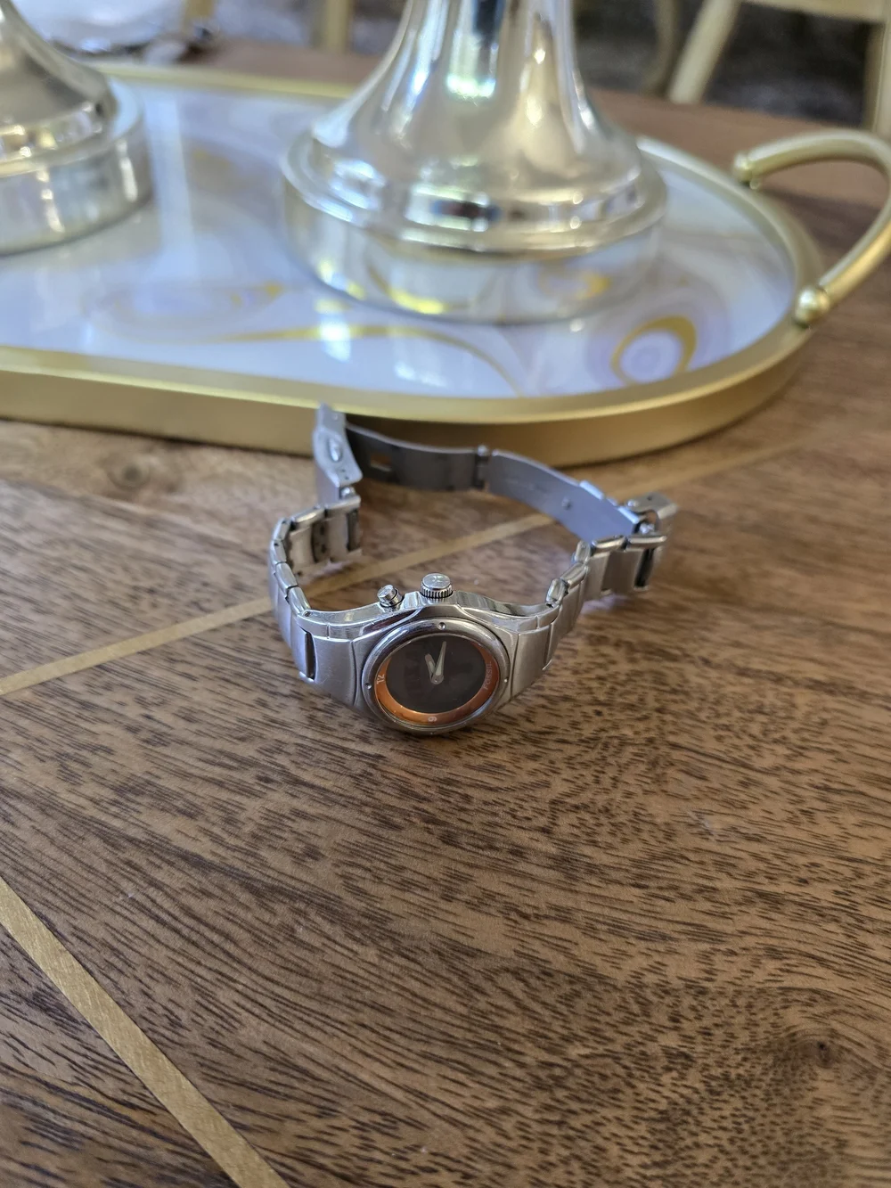 Fossil Texas Longhorns Stainless Steel Watch with Orange Accents